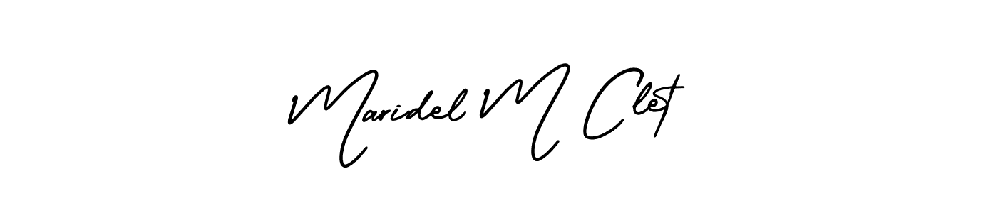 Make a short Maridel M Clet signature style. Manage your documents anywhere anytime using AmerikaSignatureDemo-Regular. Create and add eSignatures, submit forms, share and send files easily. Maridel M Clet signature style 3 images and pictures png