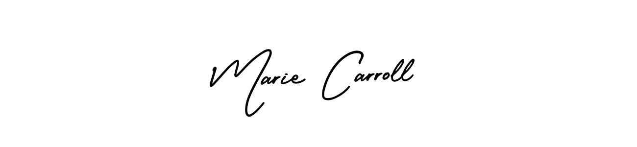 How to make Marie Carroll name signature. Use AmerikaSignatureDemo-Regular style for creating short signs online. This is the latest handwritten sign. Marie Carroll signature style 3 images and pictures png