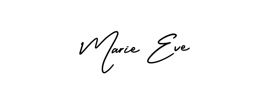 Marie Eve stylish signature style. Best Handwritten Sign (AmerikaSignatureDemo-Regular) for my name. Handwritten Signature Collection Ideas for my name Marie Eve. Marie Eve signature style 3 images and pictures png