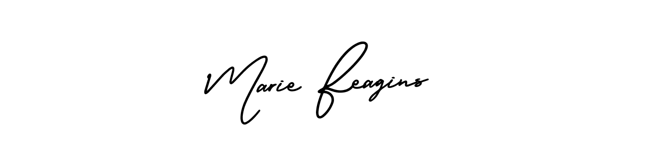 It looks lik you need a new signature style for name Marie Feagins. Design unique handwritten (AmerikaSignatureDemo-Regular) signature with our free signature maker in just a few clicks. Marie Feagins signature style 3 images and pictures png