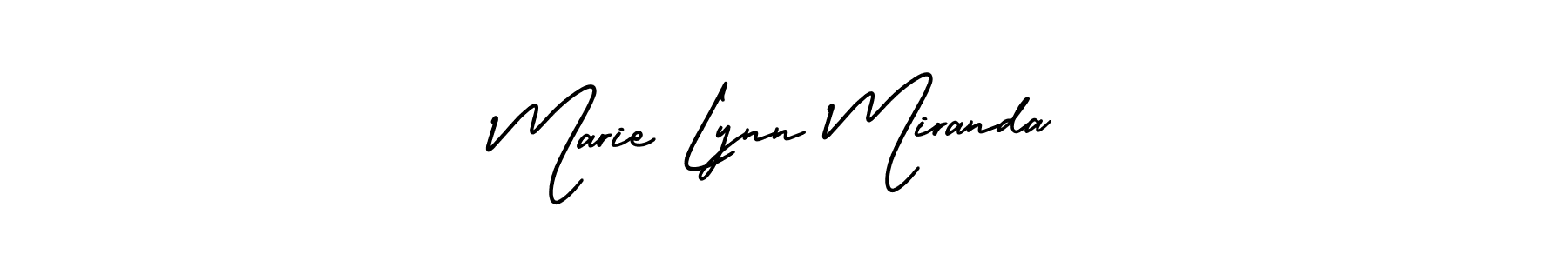 This is the best signature style for the Marie Lynn Miranda name. Also you like these signature font (AmerikaSignatureDemo-Regular). Mix name signature. Marie Lynn Miranda signature style 3 images and pictures png