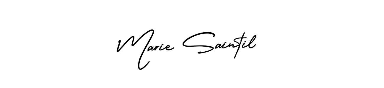 Design your own signature with our free online signature maker. With this signature software, you can create a handwritten (AmerikaSignatureDemo-Regular) signature for name Marie Saintil. Marie Saintil signature style 3 images and pictures png