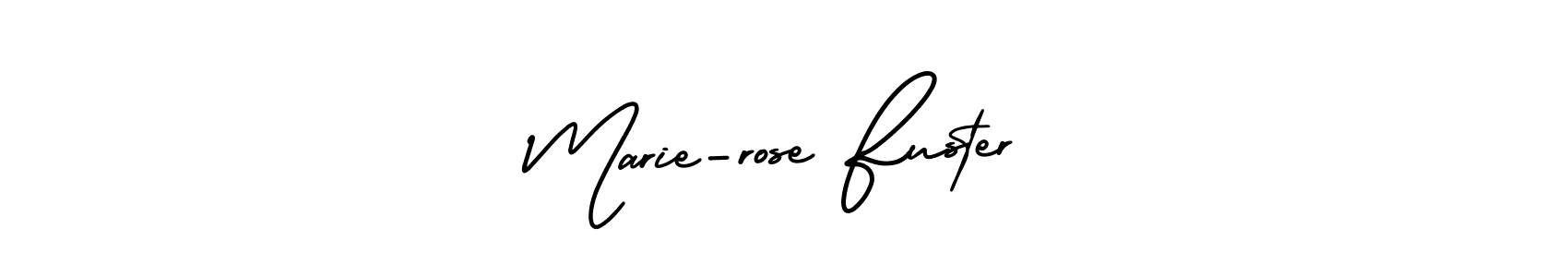 Create a beautiful signature design for name Marie-rose Fuster. With this signature (AmerikaSignatureDemo-Regular) fonts, you can make a handwritten signature for free. Marie-rose Fuster signature style 3 images and pictures png