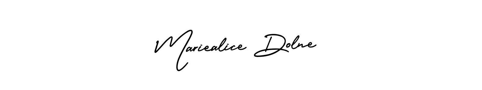 AmerikaSignatureDemo-Regular is a professional signature style that is perfect for those who want to add a touch of class to their signature. It is also a great choice for those who want to make their signature more unique. Get Mariealice Dolne name to fancy signature for free. Mariealice Dolne signature style 3 images and pictures png