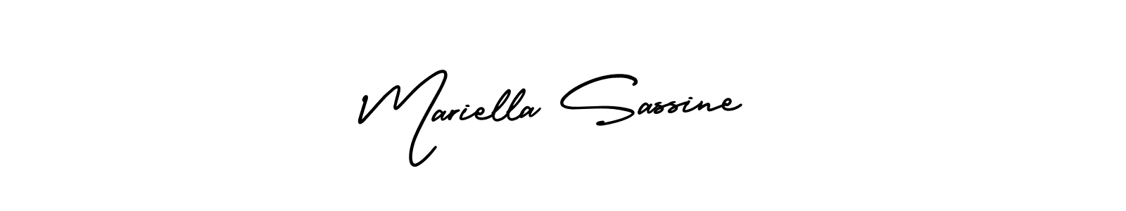 Make a beautiful signature design for name Mariella Sassine. Use this online signature maker to create a handwritten signature for free. Mariella Sassine signature style 3 images and pictures png