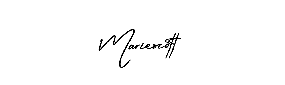Also we have Mariescott name is the best signature style. Create professional handwritten signature collection using AmerikaSignatureDemo-Regular autograph style. Mariescott signature style 3 images and pictures png