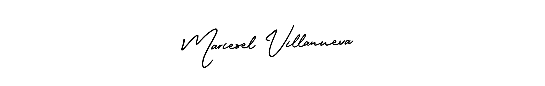 Also we have Mariesel Villanueva name is the best signature style. Create professional handwritten signature collection using AmerikaSignatureDemo-Regular autograph style. Mariesel Villanueva signature style 3 images and pictures png