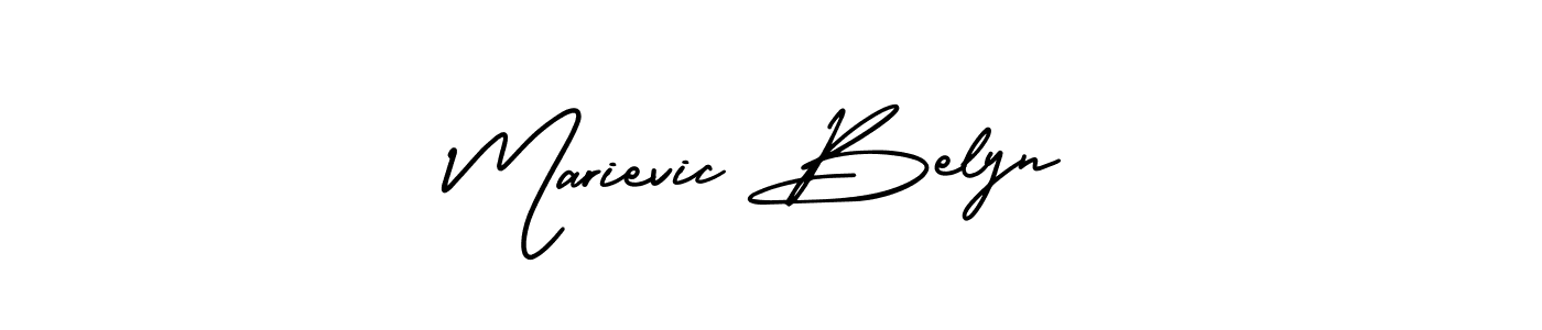 Also You can easily find your signature by using the search form. We will create Marievic Belyn name handwritten signature images for you free of cost using AmerikaSignatureDemo-Regular sign style. Marievic Belyn signature style 3 images and pictures png