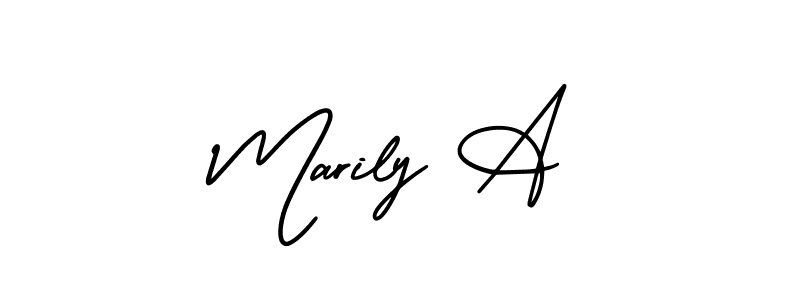 Best and Professional Signature Style for Marily A. AmerikaSignatureDemo-Regular Best Signature Style Collection. Marily A signature style 3 images and pictures png