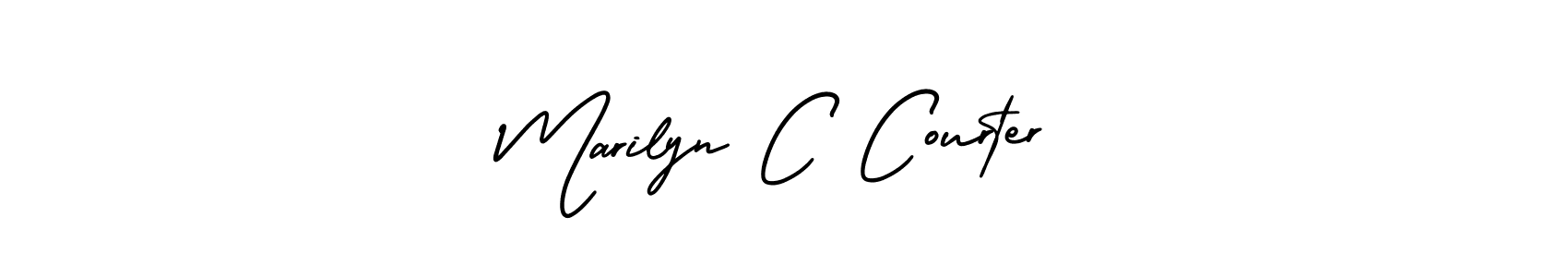 How to make Marilyn C Courter signature? AmerikaSignatureDemo-Regular is a professional autograph style. Create handwritten signature for Marilyn C Courter name. Marilyn C Courter signature style 3 images and pictures png