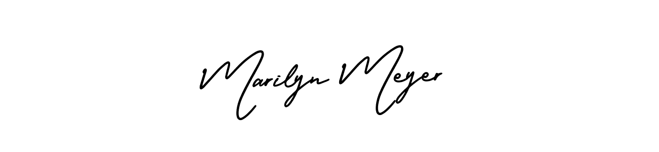 Make a beautiful signature design for name Marilyn Meyer. With this signature (AmerikaSignatureDemo-Regular) style, you can create a handwritten signature for free. Marilyn Meyer signature style 3 images and pictures png