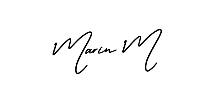 How to make Marin M signature? AmerikaSignatureDemo-Regular is a professional autograph style. Create handwritten signature for Marin M name. Marin M signature style 3 images and pictures png