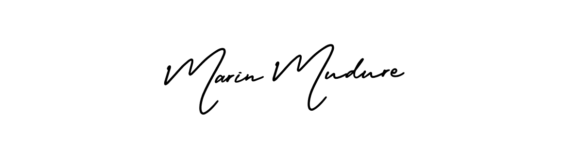 Marin Mudure stylish signature style. Best Handwritten Sign (AmerikaSignatureDemo-Regular) for my name. Handwritten Signature Collection Ideas for my name Marin Mudure. Marin Mudure signature style 3 images and pictures png