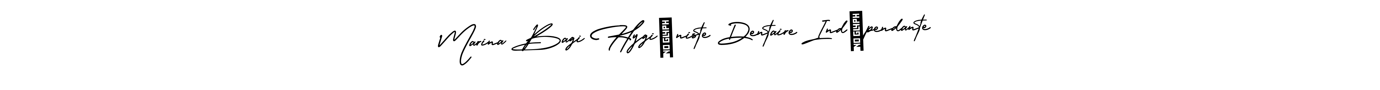 How to make Marina Bagi Hygiéniste Dentaire Indépendante name signature. Use AmerikaSignatureDemo-Regular style for creating short signs online. This is the latest handwritten sign. Marina Bagi Hygiéniste Dentaire Indépendante signature style 3 images and pictures png