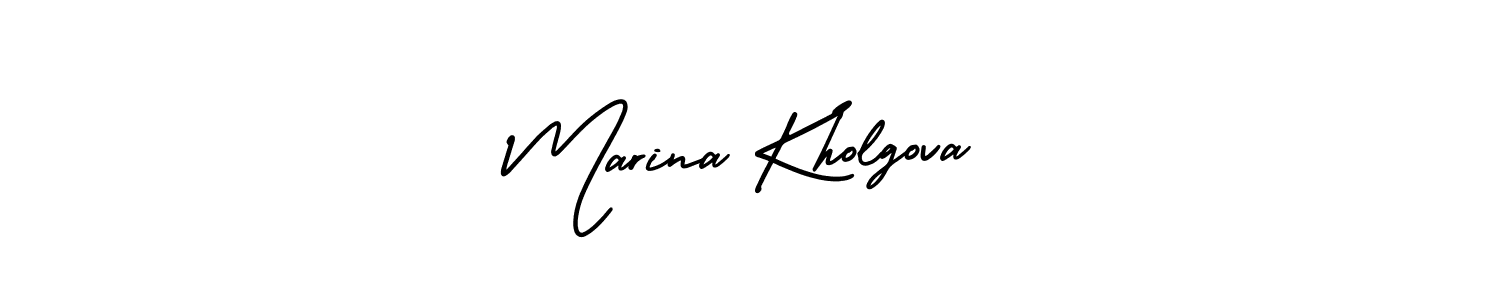 How to make Marina Kholgova signature? AmerikaSignatureDemo-Regular is a professional autograph style. Create handwritten signature for Marina Kholgova name. Marina Kholgova signature style 3 images and pictures png