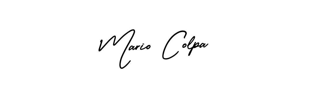How to make Mario Colpa signature? AmerikaSignatureDemo-Regular is a professional autograph style. Create handwritten signature for Mario Colpa name. Mario Colpa signature style 3 images and pictures png