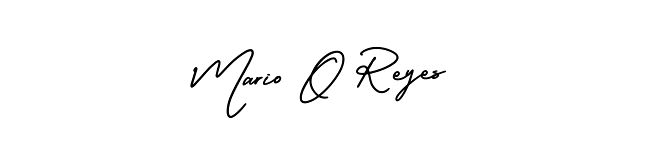 Use a signature maker to create a handwritten signature online. With this signature software, you can design (AmerikaSignatureDemo-Regular) your own signature for name Mario O Reyes. Mario O Reyes signature style 3 images and pictures png