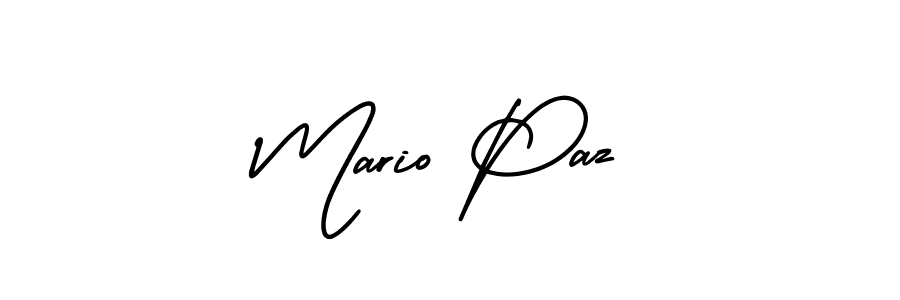 Design your own signature with our free online signature maker. With this signature software, you can create a handwritten (AmerikaSignatureDemo-Regular) signature for name Mario Paz. Mario Paz signature style 3 images and pictures png