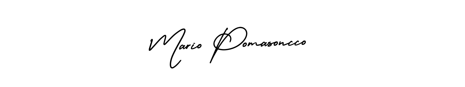 Use a signature maker to create a handwritten signature online. With this signature software, you can design (AmerikaSignatureDemo-Regular) your own signature for name Mario Pomasoncco. Mario Pomasoncco signature style 3 images and pictures png