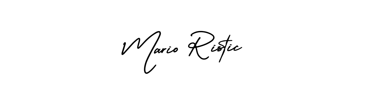Also we have Mario Ristic name is the best signature style. Create professional handwritten signature collection using AmerikaSignatureDemo-Regular autograph style. Mario Ristic signature style 3 images and pictures png