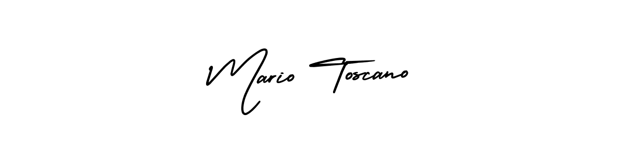 Create a beautiful signature design for name Mario Toscano. With this signature (AmerikaSignatureDemo-Regular) fonts, you can make a handwritten signature for free. Mario Toscano signature style 3 images and pictures png