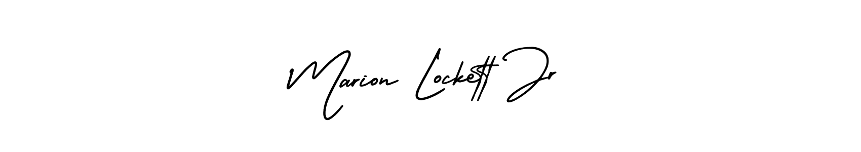 AmerikaSignatureDemo-Regular is a professional signature style that is perfect for those who want to add a touch of class to their signature. It is also a great choice for those who want to make their signature more unique. Get Marion Lockett Jr name to fancy signature for free. Marion Lockett Jr signature style 3 images and pictures png