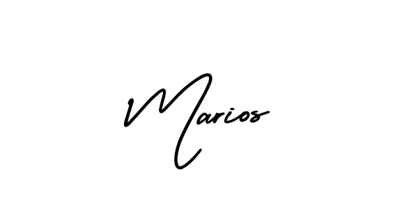 Marios stylish signature style. Best Handwritten Sign (AmerikaSignatureDemo-Regular) for my name. Handwritten Signature Collection Ideas for my name Marios. Marios signature style 3 images and pictures png