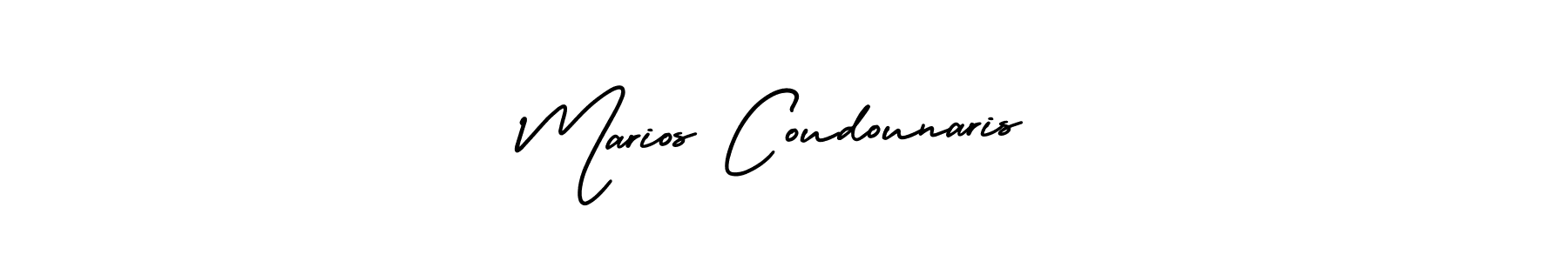 It looks lik you need a new signature style for name Marios Coudounaris. Design unique handwritten (AmerikaSignatureDemo-Regular) signature with our free signature maker in just a few clicks. Marios Coudounaris signature style 3 images and pictures png