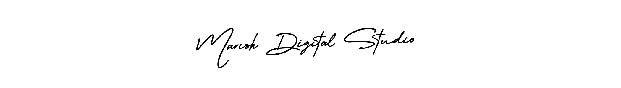 Also You can easily find your signature by using the search form. We will create Marish Digital Studio name handwritten signature images for you free of cost using AmerikaSignatureDemo-Regular sign style. Marish Digital Studio signature style 3 images and pictures png