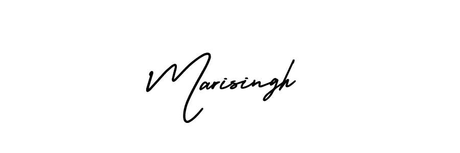 Marisingh stylish signature style. Best Handwritten Sign (AmerikaSignatureDemo-Regular) for my name. Handwritten Signature Collection Ideas for my name Marisingh. Marisingh signature style 3 images and pictures png