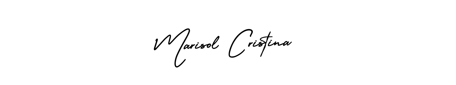 Create a beautiful signature design for name Marisol Cristina. With this signature (AmerikaSignatureDemo-Regular) fonts, you can make a handwritten signature for free. Marisol Cristina signature style 3 images and pictures png