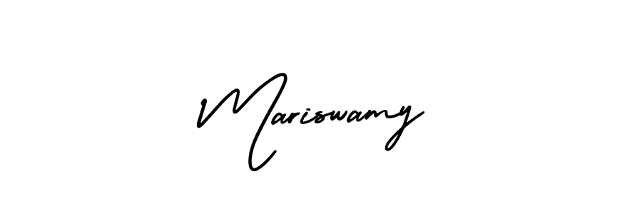 Create a beautiful signature design for name Mariswamy. With this signature (AmerikaSignatureDemo-Regular) fonts, you can make a handwritten signature for free. Mariswamy signature style 3 images and pictures png