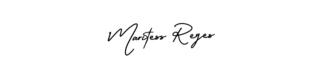 Once you've used our free online signature maker to create your best signature AmerikaSignatureDemo-Regular style, it's time to enjoy all of the benefits that Maritess Reyes name signing documents. Maritess Reyes signature style 3 images and pictures png