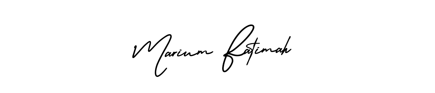 Similarly AmerikaSignatureDemo-Regular is the best handwritten signature design. Signature creator online .You can use it as an online autograph creator for name Marium Fatimah. Marium Fatimah signature style 3 images and pictures png