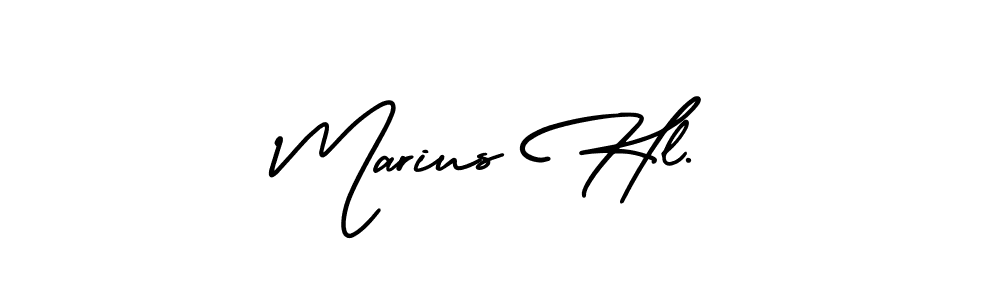 Use a signature maker to create a handwritten signature online. With this signature software, you can design (AmerikaSignatureDemo-Regular) your own signature for name Marius Hl.. Marius Hl. signature style 3 images and pictures png