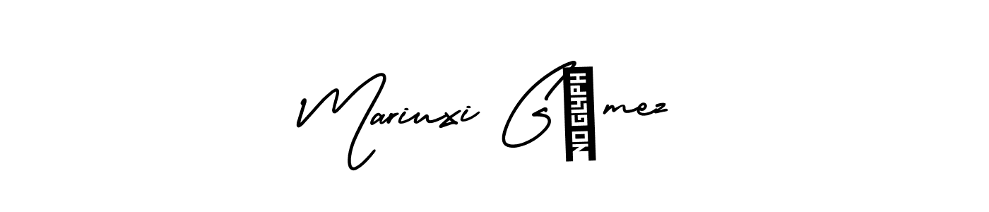 Design your own signature with our free online signature maker. With this signature software, you can create a handwritten (AmerikaSignatureDemo-Regular) signature for name Mariuxi Gómez. Mariuxi Gómez signature style 3 images and pictures png