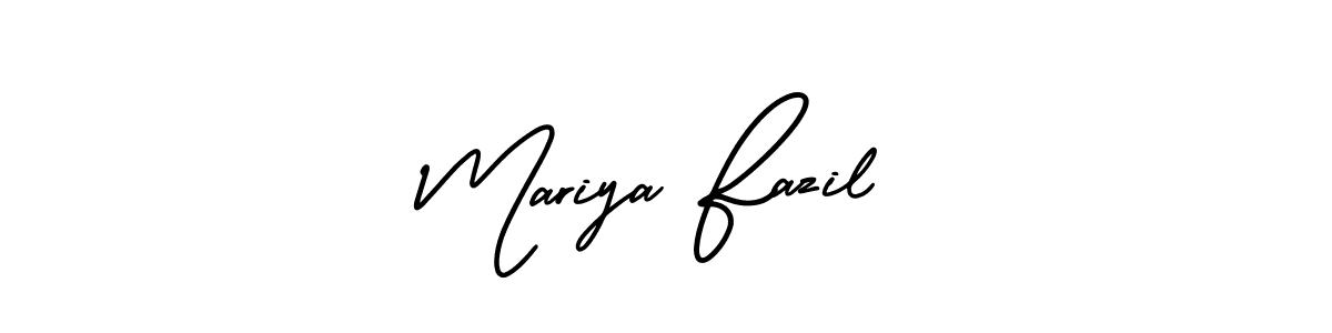 How to make Mariya Fazil signature? AmerikaSignatureDemo-Regular is a professional autograph style. Create handwritten signature for Mariya Fazil name. Mariya Fazil signature style 3 images and pictures png