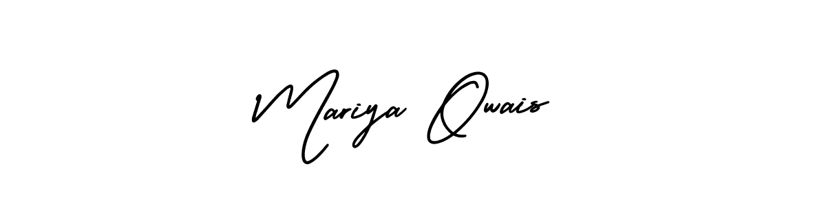 Make a short Mariya Owais signature style. Manage your documents anywhere anytime using AmerikaSignatureDemo-Regular. Create and add eSignatures, submit forms, share and send files easily. Mariya Owais signature style 3 images and pictures png