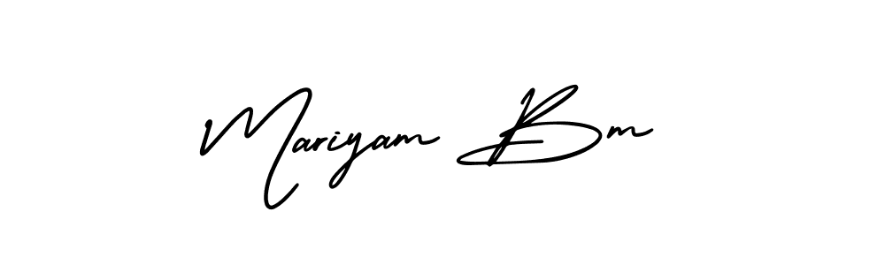 You can use this online signature creator to create a handwritten signature for the name Mariyam Bm. This is the best online autograph maker. Mariyam Bm signature style 3 images and pictures png