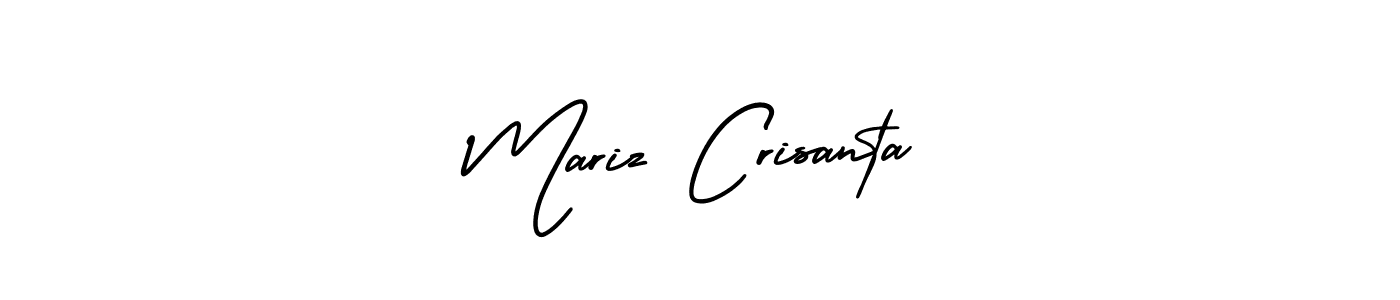 Use a signature maker to create a handwritten signature online. With this signature software, you can design (AmerikaSignatureDemo-Regular) your own signature for name Mariz Crisanta. Mariz Crisanta signature style 3 images and pictures png