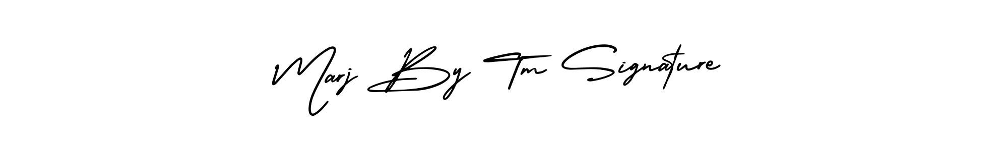 It looks lik you need a new signature style for name Marj By Tm Signature. Design unique handwritten (AmerikaSignatureDemo-Regular) signature with our free signature maker in just a few clicks. Marj By Tm Signature signature style 3 images and pictures png