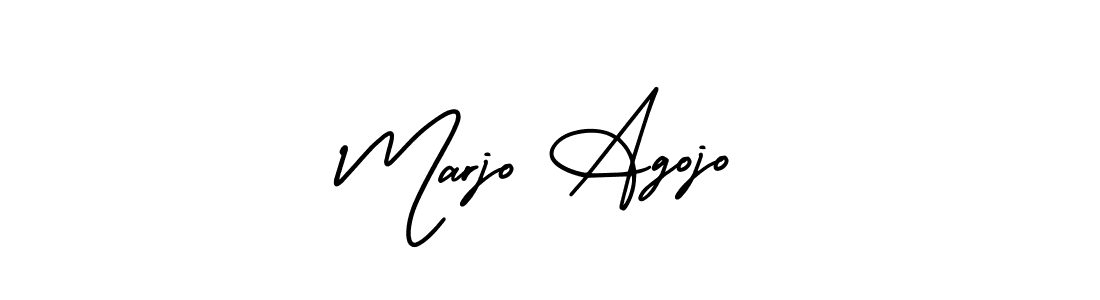 Make a beautiful signature design for name Marjo Agojo. With this signature (AmerikaSignatureDemo-Regular) style, you can create a handwritten signature for free. Marjo Agojo signature style 3 images and pictures png
