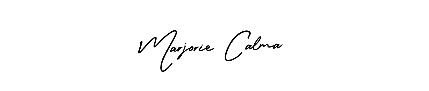Design your own signature with our free online signature maker. With this signature software, you can create a handwritten (AmerikaSignatureDemo-Regular) signature for name Marjorie Calma. Marjorie Calma signature style 3 images and pictures png