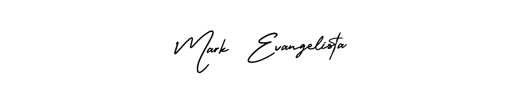 Mark  Evangelista stylish signature style. Best Handwritten Sign (AmerikaSignatureDemo-Regular) for my name. Handwritten Signature Collection Ideas for my name Mark  Evangelista. Mark  Evangelista signature style 3 images and pictures png