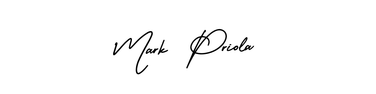 Also You can easily find your signature by using the search form. We will create Mark  Priola name handwritten signature images for you free of cost using AmerikaSignatureDemo-Regular sign style. Mark  Priola signature style 3 images and pictures png