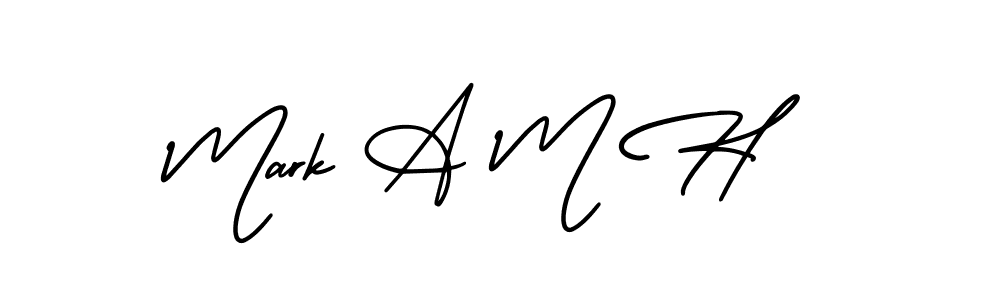 It looks lik you need a new signature style for name Mark A M H. Design unique handwritten (AmerikaSignatureDemo-Regular) signature with our free signature maker in just a few clicks. Mark A M H signature style 3 images and pictures png