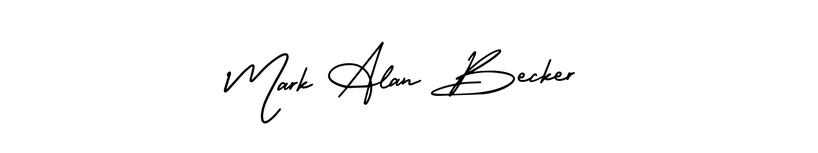 Check out images of Autograph of Mark Alan Becker name. Actor Mark Alan Becker Signature Style. AmerikaSignatureDemo-Regular is a professional sign style online. Mark Alan Becker signature style 3 images and pictures png