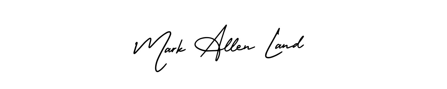 How to make Mark Allen Land name signature. Use AmerikaSignatureDemo-Regular style for creating short signs online. This is the latest handwritten sign. Mark Allen Land signature style 3 images and pictures png