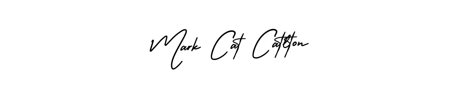 if you are searching for the best signature style for your name Mark Cat Catlton. so please give up your signature search. here we have designed multiple signature styles  using AmerikaSignatureDemo-Regular. Mark Cat Catlton signature style 3 images and pictures png