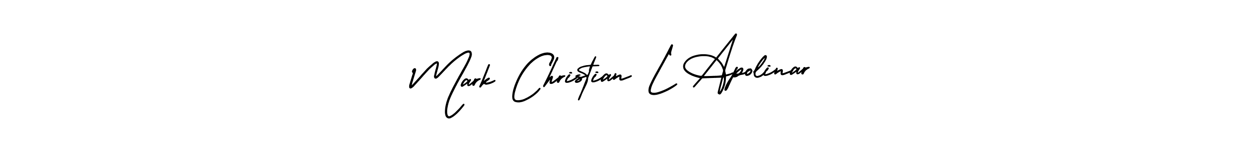 Best and Professional Signature Style for Mark Christian L Apolinar. AmerikaSignatureDemo-Regular Best Signature Style Collection. Mark Christian L Apolinar signature style 3 images and pictures png